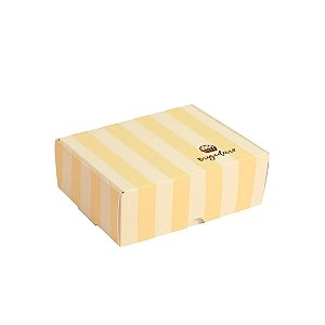 Caixa p/ 6 Brigadeiros Amarela 10Un - Cromus