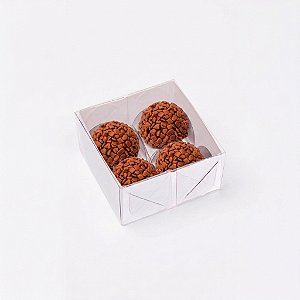 Caixa Basic Para 4 Doces Branca 10 Unidades - IDEIA