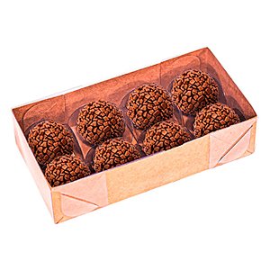 Caixa Basic Para 8 Doces Kraft 10 Unidades - IDEIA