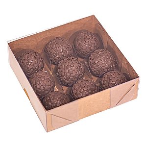 Caixa Basic Para 9 Doces Kraft 10 Unidades - IDEIA