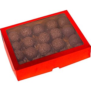 Caixa Laminada com Visor para 20 Doces 10 Unidades - IDEIA