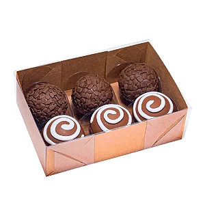 DUPLICADO - Caixa Basic Para 4 Doces Branca 10 Unidades - IDEIA