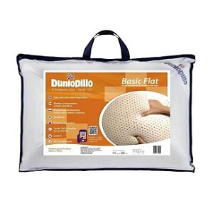 Travesseiro Basic Flat de Látex Dunlopillo - 50x70cm