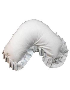 Capa Travesseiro Veet Adulto Branca Babado Liso