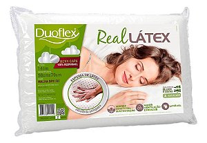 Travesseiro Duoflex Real Látex - 50x70x14cm