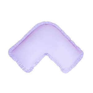 Capa para Travesseiro Veet Adulto Lilás Babado Liso