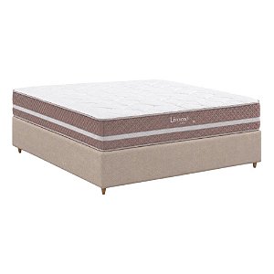 Cama Box Casal com Colchão Herval Livorno 138x188 em Goiânia