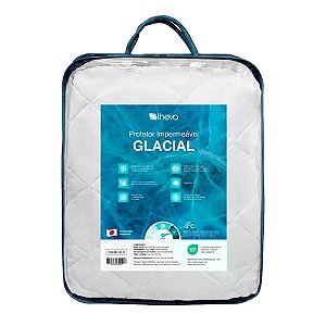 Protetor de Colchão Solteiro Glacial Theva 88x188 – Impermeável com Toque Gelado