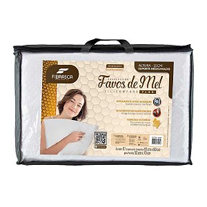 Travesseiro Favos de Mel Plus Fibrasca 15 cm – Lavável e Antialérgico