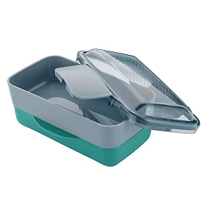 Marmita Lancheira Lunch Box Electrolux Com Divisória 2 em 1 Verde