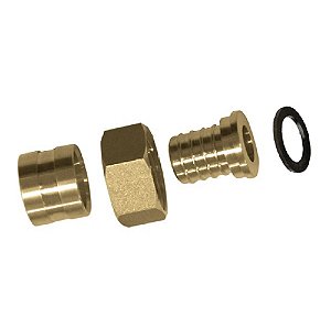 Conector Móvel Curta PEX Água 16X3/4" Kit c/ 12 - Emmeti
