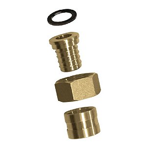 Conector Móvel Curta PEX Água 25X1" Kit c/ 20  - Emmeti