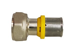 Conector Fêmea Móvel Prensar Gás 20MMX3/4" Multicamada Sferagas Kit com 2 unidades