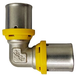 Cotovelo   Prensar Gás 26MMX26MM Multicamada Sferagas Kit com 6 unidades
