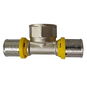 TÊ Fêmea  Prensar Gás 26MMX3/4" Multicamada Sferagas Kit com 10 unidades