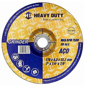 DISCO DE DESBASTE GRINDER 178X6,3X22,2 - 15 Unidades