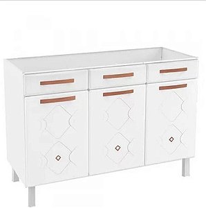 BALCAO TELASUL TRIPLO 2G 1F FALSA P/ PIA NEW MIRAGE BRANCO 815109-01