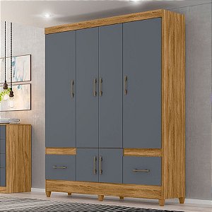 Guarda Roupa Solteiro MS912, 6 Portas - Moval