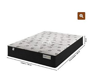 Colchão Casal Smart Classic Preto (138x188x22) – Molas Ensacadas – Plumatex