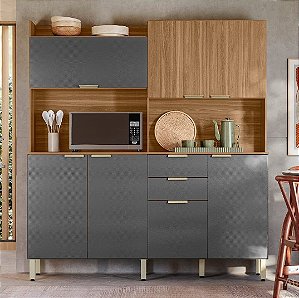 Kit Cozinha Pitaya 7 Portas, 2 Gavetas | Demobile