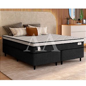CJ BASE BOX/COLCHAO 158X198X72 PLUMATEX SMARTFLEX BLACK MOLAS ENSACADAS