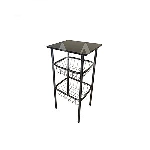 FRUTEIRA PAONANDA INDIANO 2 CESTAS PRETO / PRATA