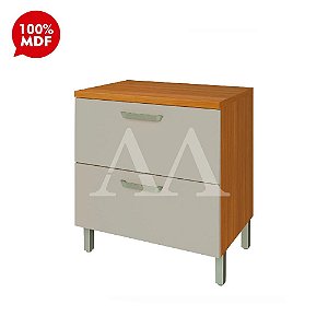 BALCAO NESHER 1P 1G PRINCESA 80CM FREIJO / OFF WHITE