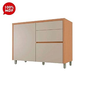 BALCAO NESHER 1P 3G CONDESSA 120CM CARVALHO/GREIGE 501019