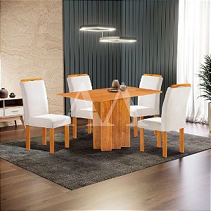 CJ MESA 4C CEL MOVEIS RECIFE RETANGULAR 120X80 TAMPO LONDRES S/VDO CAD.LONDRES 169 CINAMOMO