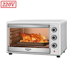 FORNO ELETRICO MONDIAL FRN-42-W FAMILY II 42L 1600W 220V BRANCO/INOX