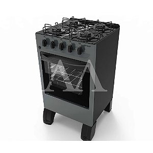 FOGAO 4B BRASLAR CARINA GLASS MESA VIDRO TITANIUM