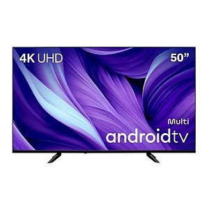 SMART TV MULTILASER TL067M DLED 50" 4K 3 HDMI MULTI ANDROID 2 USB WIFI INTEGRADO