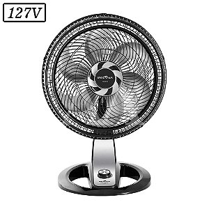 VENTILADOR BRITANIA BVT410 TURBO 47CM 6 PAS 3 VEL 127V PRETO