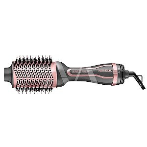 ESCOVA SECADORA MONDIAL GREY ROSE KERATIN CERAMICA 1300W BIVOLT