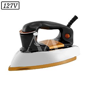 FERRO DE PASSAR PHILCO PFE01P SECO 127V PRETO/DOURADO