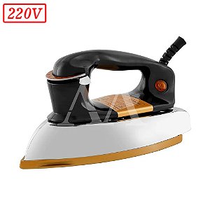 FERRO DE PASSAR PHILCO PFE01P SECO 220V PRETO/DOURADO