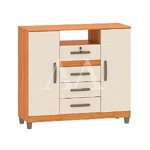 COMODA 4G 2P. ABRIR FELLICCI ANGRA CINAMOMO/OFF WHITE