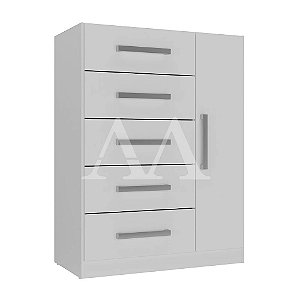 COMODA 5G 1P. ABRIR RODIAL CORAIS BRANCO 1CO1522