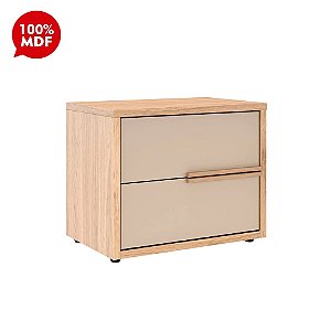 MESA DE CABECEIRA 2G ROBEL CONCEPT PUX PERFIL HANOVER/FENDI LISO