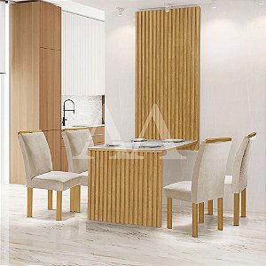 CJ MESA 4C CEL MOVEIS CANCUN RETANGULAR 120X90 TAMPO CANCUN C/VDO CAD.LONDRES TEC 169 CINAMOMO