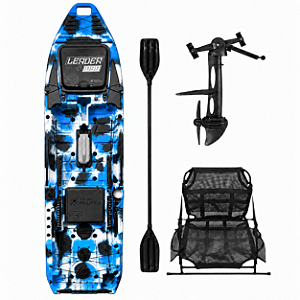 Caiaque Leader 1090 Power Drive Cadeira Padrão - Milha Náutica