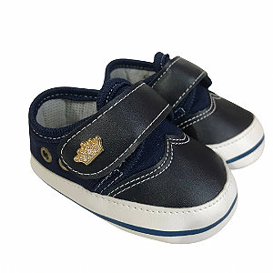 Tênis bebê menino príncipe Marinho/preto M