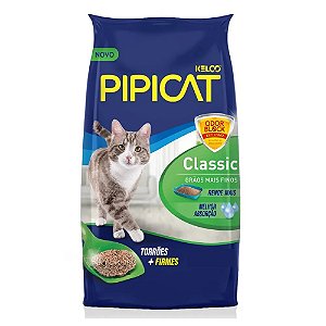 Areia Higiênica Pipicat Classic para Gatos