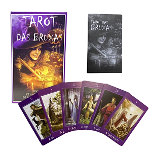 Baralho Tarot das Bruxas | Cartas de Tarot das Bruxas - Contém 26 cartas + 1 livreto