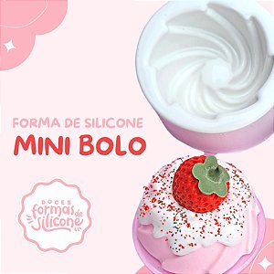 Forma de Silicone Mini Bolo