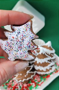 Forma de Silicone Bolacha Árvore de Natal