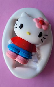 Forma de Silicone Hello KItty Florzinha