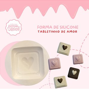 Forma de Silicone Tabletinho do Amor