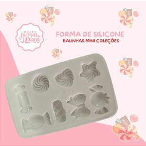 Forma de Silicone Balinhas MIni Coleções