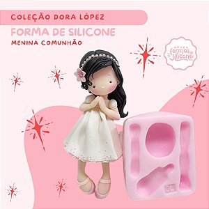 Forma de Silicone Menina Comunhão